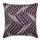 Sofa Pillow Cover Purple 16"x16", Home Decor Velvet Fabric - Purple Pearl Waves