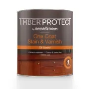Timber Protect 1L Oil Based Jarrah One Coat Stain And Varnish
