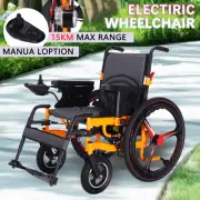 2024 Electric Wheelchair Folding 15km Range Lithium Power Motorised Foldable