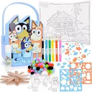 Bluey & Bingo Craft Bucket Colouring Activity Play Set Toy