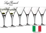 BORMIOLI MICHELANGELO PRO LINE MARTINI GLASSES - Set of 6, 8.75 oz. New in Box!