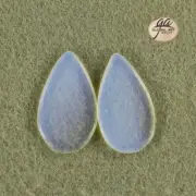 EA17813# 1 Pair Natural genuine matched Opalite earrings Cab