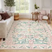 8 x 10 Area Rugs for Living Room, Boho Large Washable Bedroom Rug 8x10, Soft ...