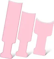 Healvian 3 Pcs Balance Board Hair Color Board Highlighting Board Foil Board Hair Highlighting Tools Balayage Hair Color Hair Dye Curved Comb Color Paddles for Hair Dyeing Brush Plastic Pink
