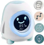 Pino Children's Alarm Clock With Night Light Music Lighting Wake-up Sleep Trainer