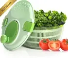 Salad Spinner Large Lettuce Spinner Vegetable Dryer Green 4.2L, Vegetable Spinne