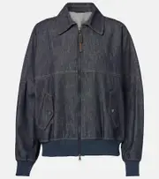 [Brunello Cucinelli] Brunello Cucinelli Denim bomber jacket AU 12 blue