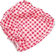 Rectangle Fitted Picnic Table Cover Flannel Tablecloth Elastic Design for Tables for Camping Outdoor Parties and Picnics Stylish Red Checkered
