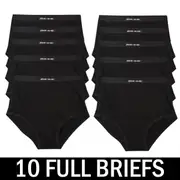 Full Brief - 10 Black Pack-Small