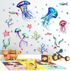 Bubble Picture Home Decoration Wall Decals Ocean Jellyfish Wall Stickers