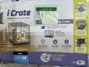 iCrate Folding Home Training Crate/Kennel, Size Small (24Lx17Wx19H)