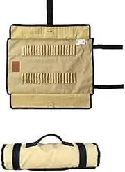 CAMPINGMOON Cotton Canvas Tent Stake Case Storage Bag Max 11.81’’/30cm in Length Beige Color B126
