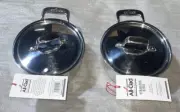 Set of Two All-Clad 1/2 Quart Mini Cocotte Ramekin with Lids NEW With Tag