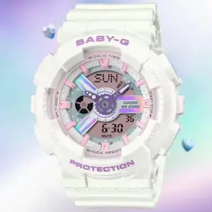 CASIO BABY-G 未來風 偏光色彩雙顯腕錶 BA-110FH-7A