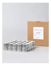 [Cadence & Co.] Aluminum Cup Tealight Candle Set of 50