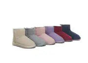 AUSTRALIAN SHEPHERD® UGG Boots Sheepskin Wool Mini Classic Suede Special Colour - Light Blue / AU Ladies 9 / AU Men 7 / EU 40