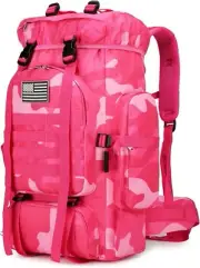 ✨ 45L Hiking Backpack - Rose Camo - Conquer Your Trails ✨