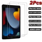 2Pcs Tempered Glass Apple IPad 9th Generation 10.2 Inch 2021 Screen Protector fo