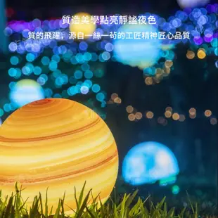 【易利談】月球燈 led發光球彩繪燈 七彩發光彩繪落地圓球燈 星球燈