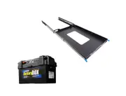 Adventure Kings Titan 100L Fridge Slide + Maxi AGM Deep Cycle Battery Box 2x USB