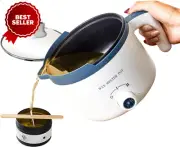 Candle Wax Melting Pot, Electric Wax Melter with Pour Spout, Non-Stick, Heat-Res