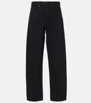[Frame] Frame Low-rise barrel-leg jeans 33 black