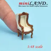 1:48 1/4" quarter scale Victorian Canopy hooded chair for dollhouse quality WN-W