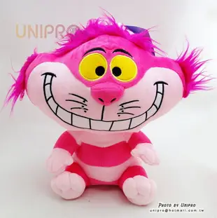 【UNIPRO】 迪士尼 愛麗絲夢遊仙境 紫郡貓 Cheshire Cat 娃娃 玩偶 正品 坐姿 妙妙貓