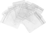 DOITOOL 100pcs PVC Jewelry Storage Bags Self Seal Earring Pouch for Rings Pearls and Items Durable Design for