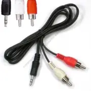 Lot10 short 3ft 3.5mm, 1/8"Stereo Male~Dual RCA~M Audio/PC/IPOD/MP3~AUX Cable$SH