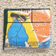 Raggedy Ann and Andy Patchwork Twin Flat Sheet NEW NOS Pacific Muslin Fabric USA