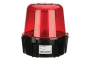 Electronic Strobe, Warning Light, 117VAC, for Outdoor, Red