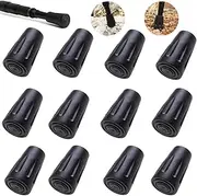 12PCS Rubber Tips for Trekking Poles - Upgraded Hiking Poles Accessories,Hiking Poles Rubber Tips, Resisting Trekking Pole Tip Accessories Set, Walking Stick Tips Rubber, Mountain Poles Tips