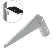 PV Bracket Aluminium Alloy DIY Easy Installation Panel Pole Mount Sliver