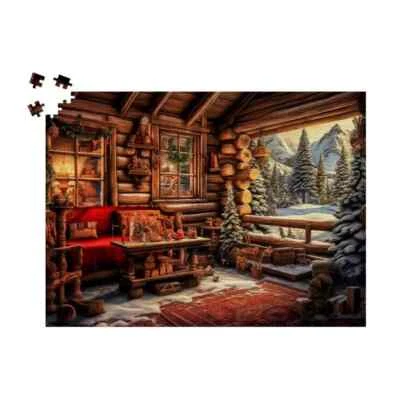 Porchside Paradise: Wooden Jigsaw Puzzle for Adults 500pc Puzzle by Durazza