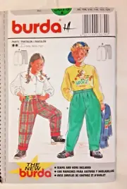 Burda Pattern 3679 Girls' Pants Sewing Craft Project (H)