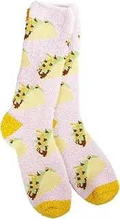 [World's Softest] Cozy Collection Crew Socks - Smooth Multi Colors Cozy Socks - Knit Top Holiday Spirit Fashion Socks
