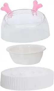 ifundom Tilted Cat Food Bowl with Stand Pet Feeder for Dogs and Cats Slow Feeder Design Easy Clean and Materials for Indoor Use and Small Pets
