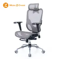 在飛比找PChome24h購物優惠-【Mesh 3 Chair】華爾滋人體工學網椅-精裝版(銀灰