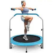 SereneLife Portable Fitness Trampoline � Sports Trampoline for Indoor and Outdoor Use � Professional Round Jumping Cardio Trampoline � Safe for Kid