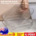 Air Fryer Dehydrator Rack 3 Layer Grill Basket Baking Tray Accessories AUS