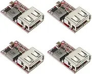 4Pcs USB DC Step-Down Voltage Power Module 12V to 5V USB Charger Module Step-Down Converter 3A 10mV for Household Electrical Appliances