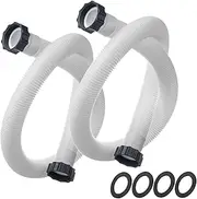 1.5" Diameter 29060E Pool Pump Replacement Hose for Intex Filter Pumps Sand Pump & Saltwater Systems - 59" Long(2 Pack)