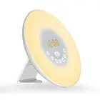 Wake Up Light Lamp Alarm Clock LED FM Radio Sunrise Sunset Simulation Nightlight