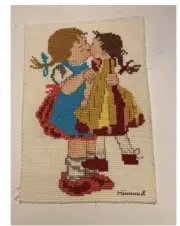 1960s Himmel embroidery VINTAGE handmade