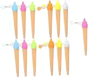 NAMOARLY Cartoon Ice Cream Pendants Writing Pens Set Gel Ink Pens for School Supplies Office