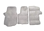 Set of Gray Eco-Leather Floor Mats Covers for Volkswagen Crafter 2 2016+