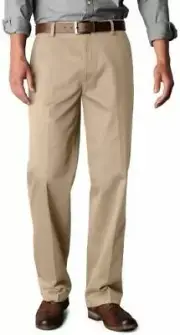 Dockers Men's Straight Fit Flat Front Khaki Pants - Size: W40 x L32