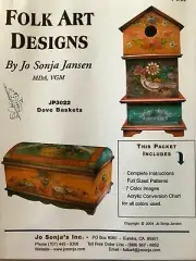Tole Painting MEGA Pattern Packet: Dove Baskets by Jo Sonja Jansen