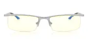 Gunnar EMISSARY ST003-C011 Men's Glasses Silver Size 55 - Private Health Rebate - Blue Light Block Available